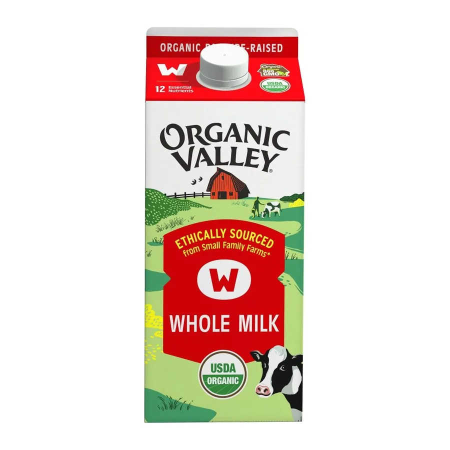 Organic Valley Whole Milk Vitamin D, front of pack