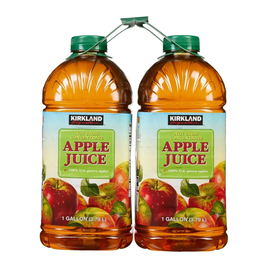 Kirkland Signature 100% apple juice, front of pack