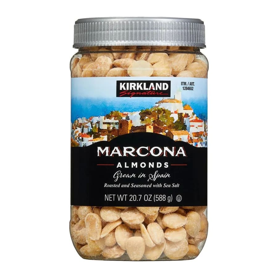 Kirkland Signature Marcona almonds, front of pack
