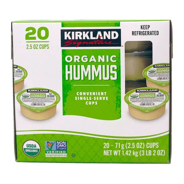 Kirkland Signature Organic hummus, front of pack