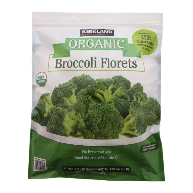 Kirkland Signature Broccoli Florets, front of pack