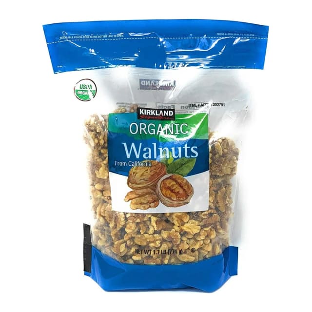 Kirkland Signature Organic Walnuts, front of pack