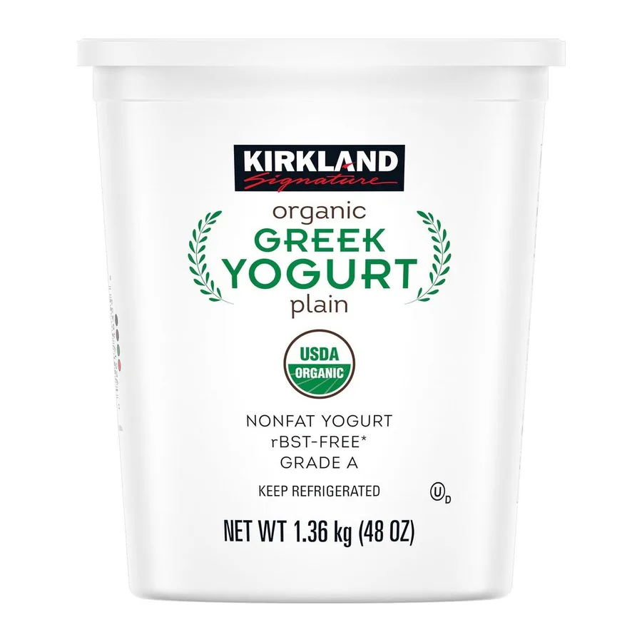 Kirkland Signature Organic Greek Yogurt, front of pack