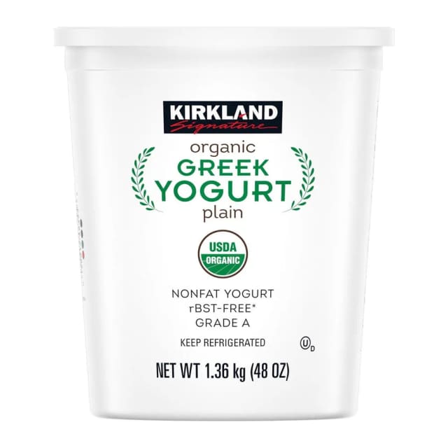 Kirkland Signature Organic Greek Yogurt, front of pack