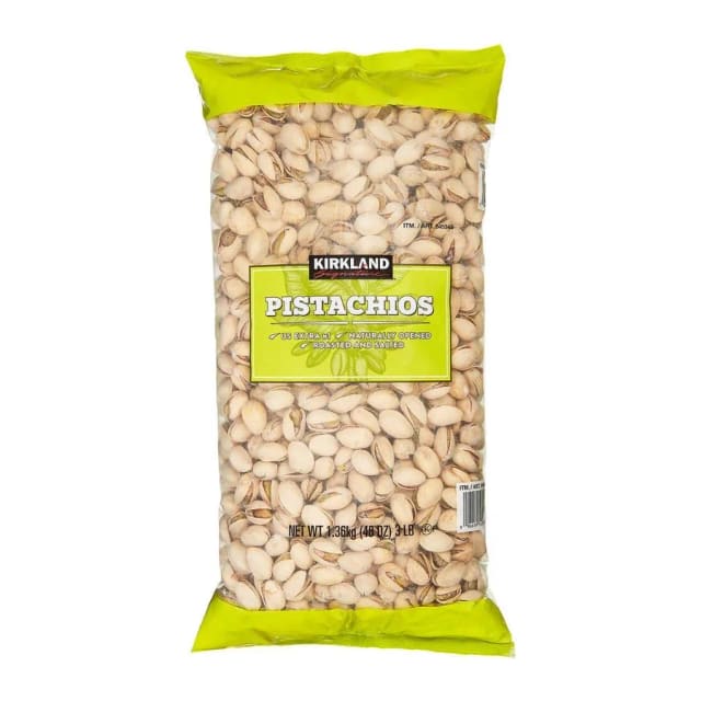 Kirkland Signature Pistachios, front of pack