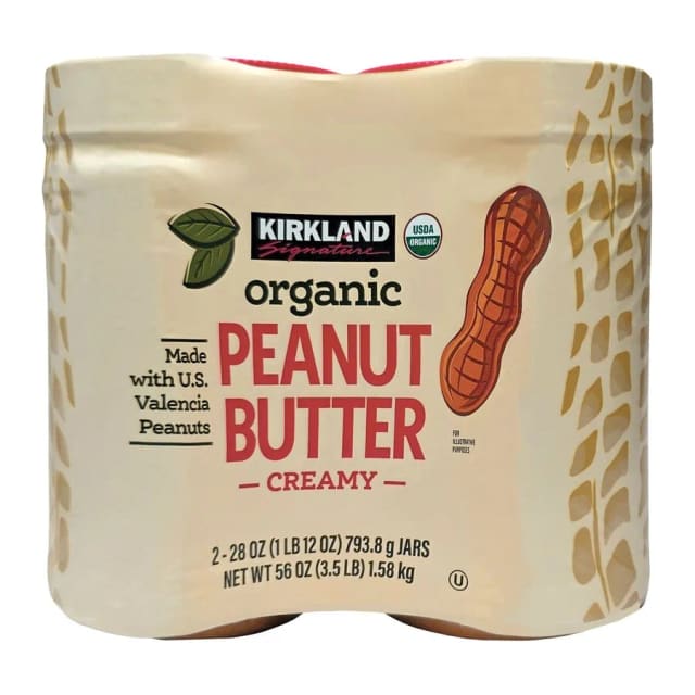 Kirkland Signature Organic Creamy Peanut Butter, front of pack