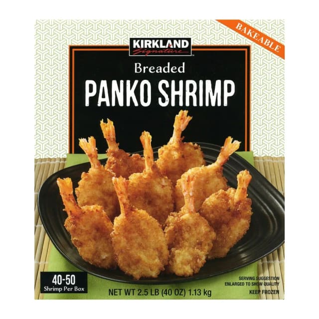 Kirkland Signature Panko Shrimp, front of pack