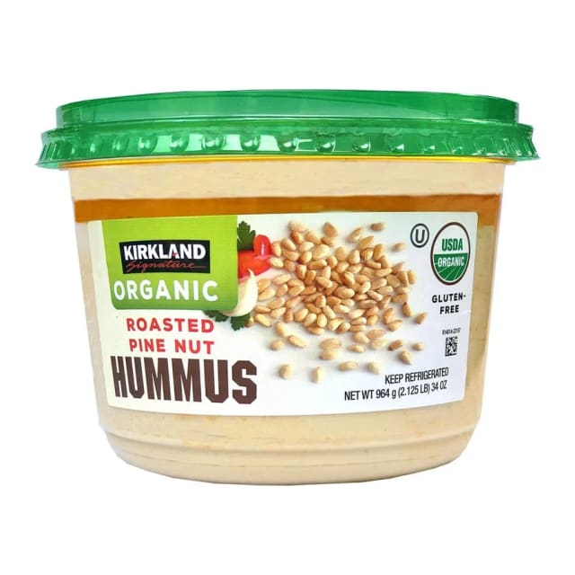 Kirkland Signature Roasted pine nut hummus, front of pack