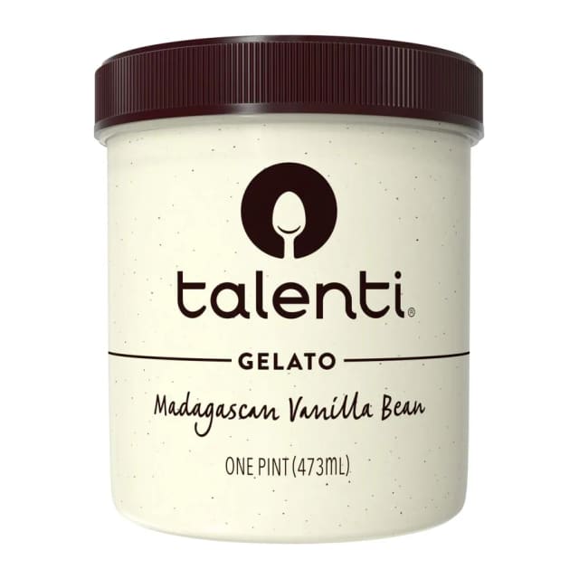 Talenti Madagascan vanilla bean gelato, front of pack