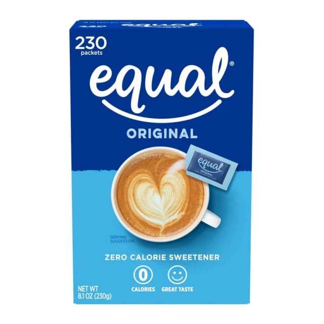 Equal Original calorie sweetener packets, front of pack