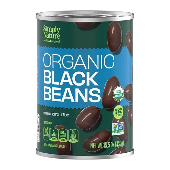 Simply Nature Black Beans, front of pack