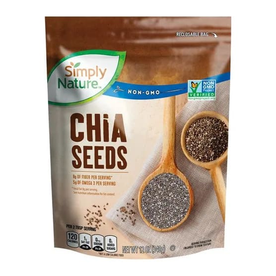 Simply Nature Chia Seeds, front of pack