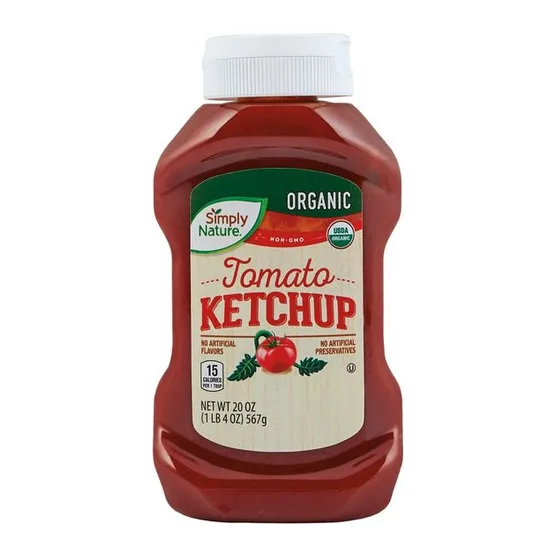 Simply Nature Tomato Ketchup, front of pack