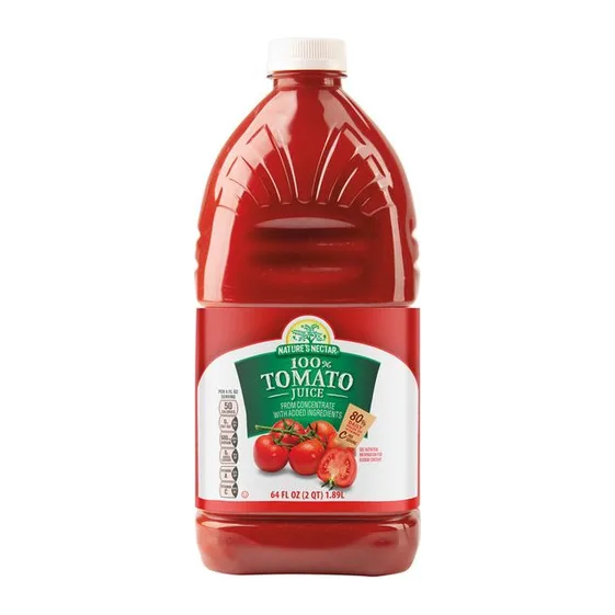 Nature's Nectar 100% Tomato Juice, front of pack