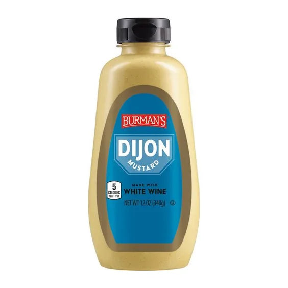Burman's DIJON Mustard, front of pack