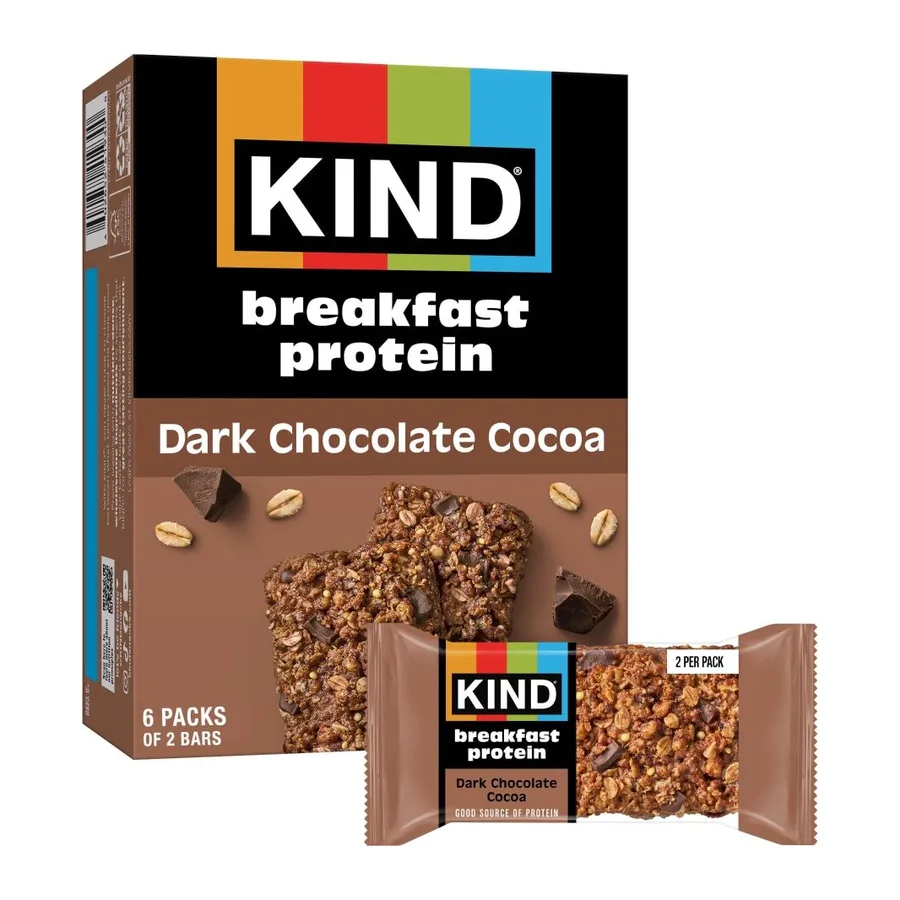 Kind Breakfast Protein Dark Chocolate Cocoa, front of pack