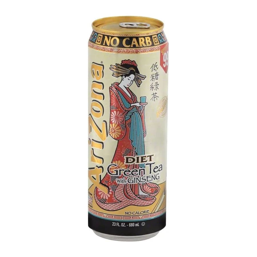 Arizona Diet Green Tea with Ginseng, front of pack