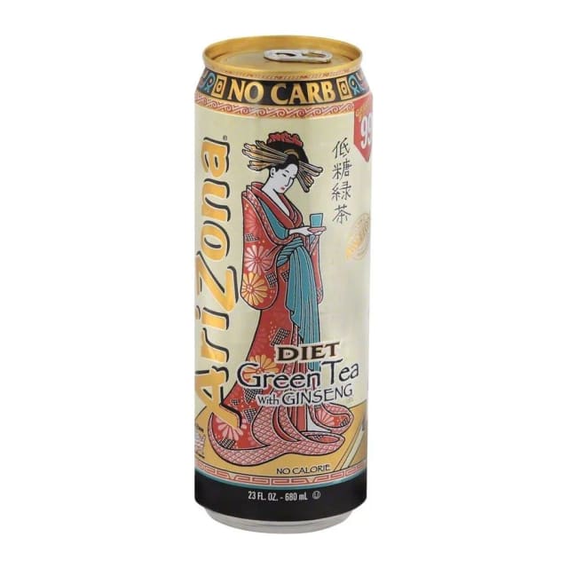 Arizona Diet Green Tea with Ginseng, front of pack