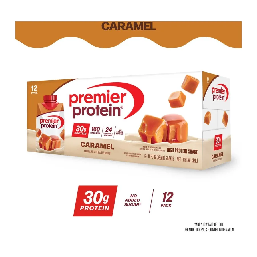 Premier Protein High protein shake, front of pack
