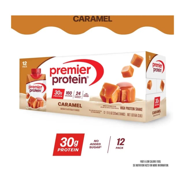Premier Protein High protein shake, front of pack