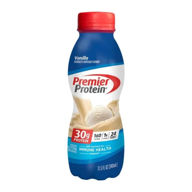 Premier Protein Vanilla, front of pack