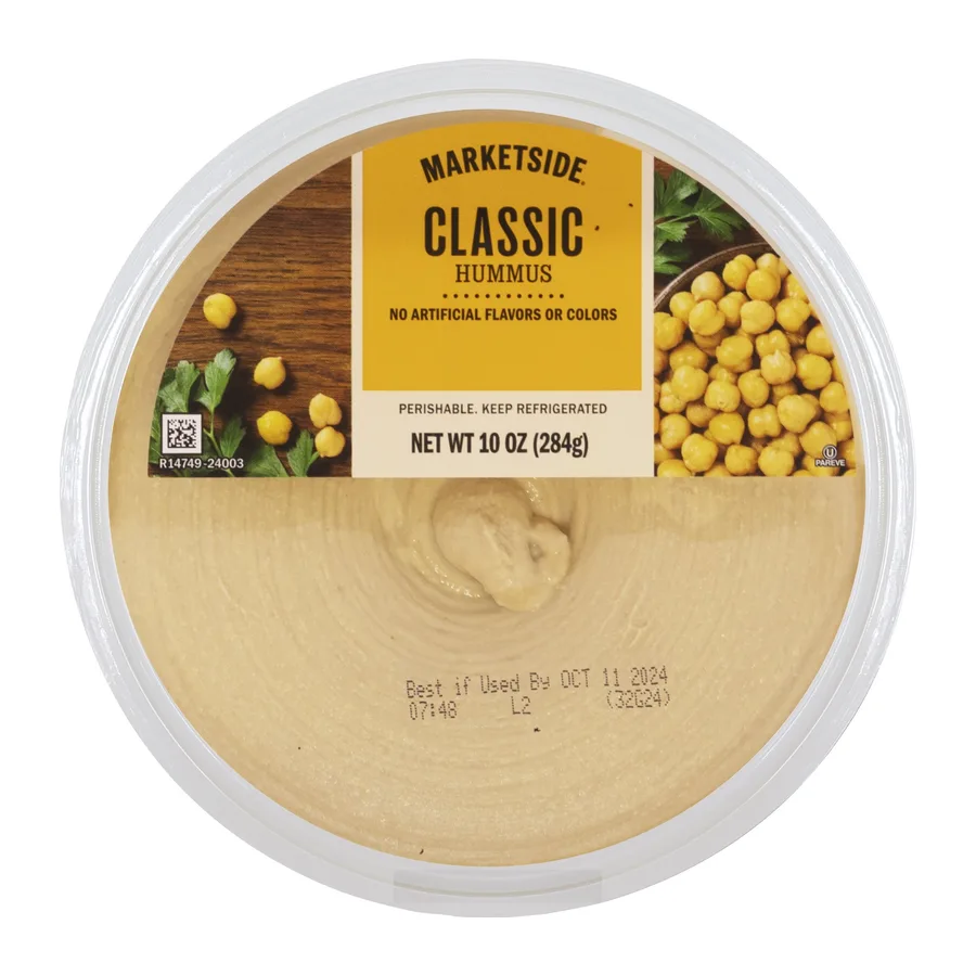 Marketside Hummus, front of pack