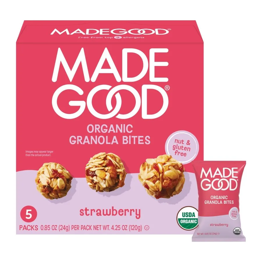 Made Good Granola Minis Strawberry, front of pack