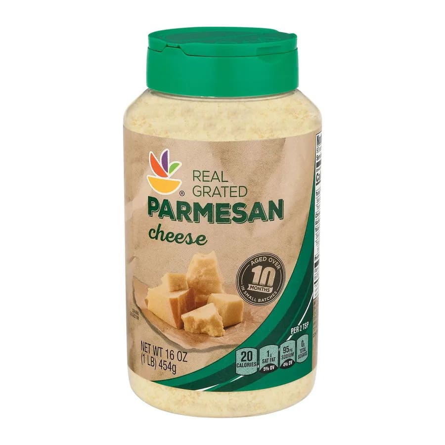 Giant Real Grated Parmesan Cheese, front of pack