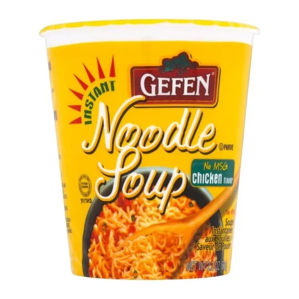 Gefen Chicken noodle soup cup, front of pack