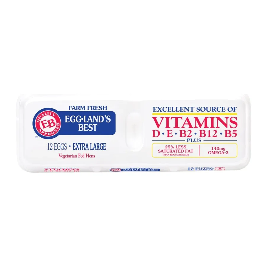 Eggland Egg lands 12 grade aa eggs extra large, front of pack