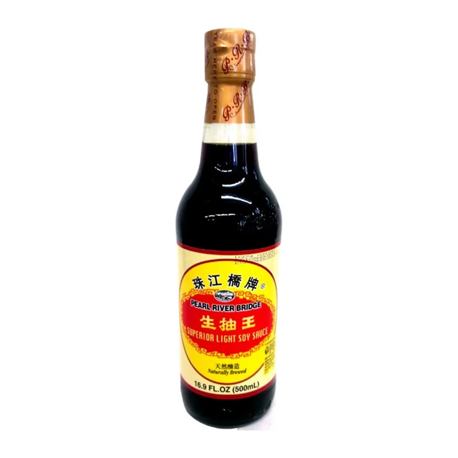 Guangdong Foodstuff Import & Export Corp Superior light soy sauce, front of pack