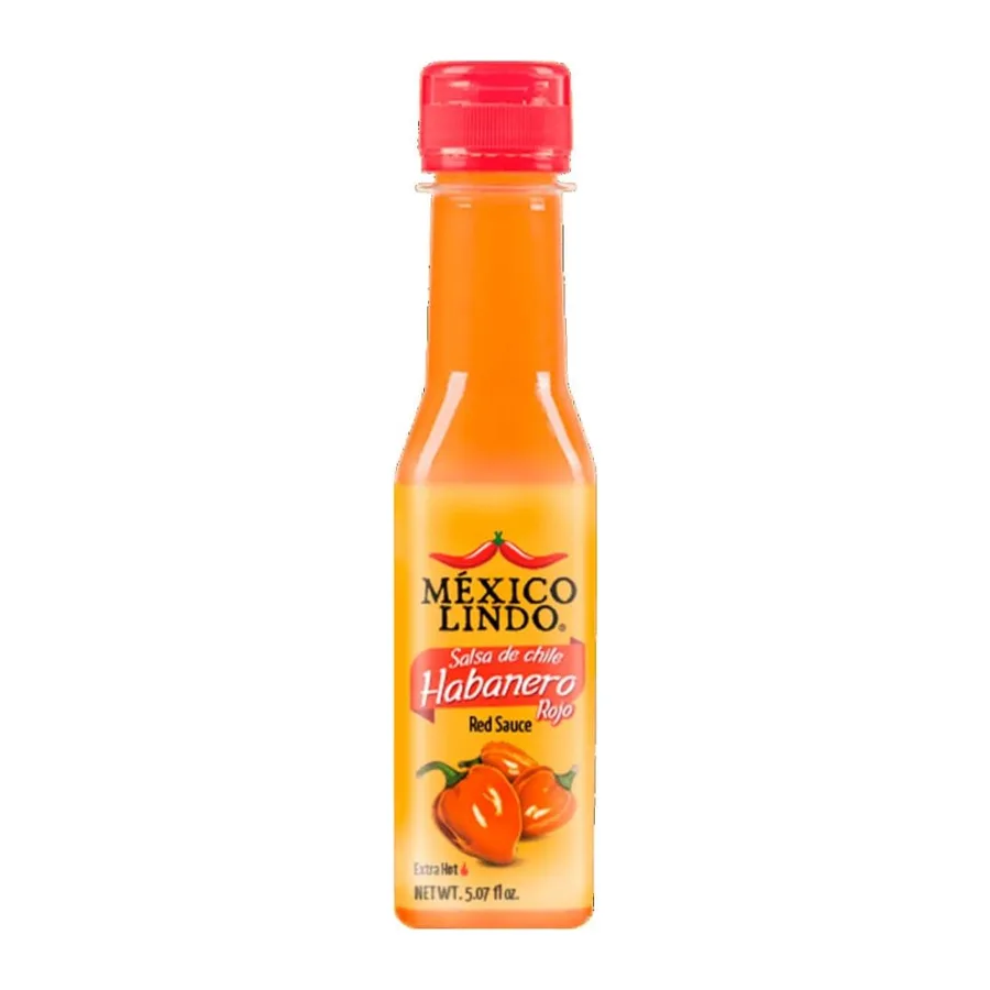 Castillo Salsas Red Habanero Hot Sauce, Extra Hot, front of pack