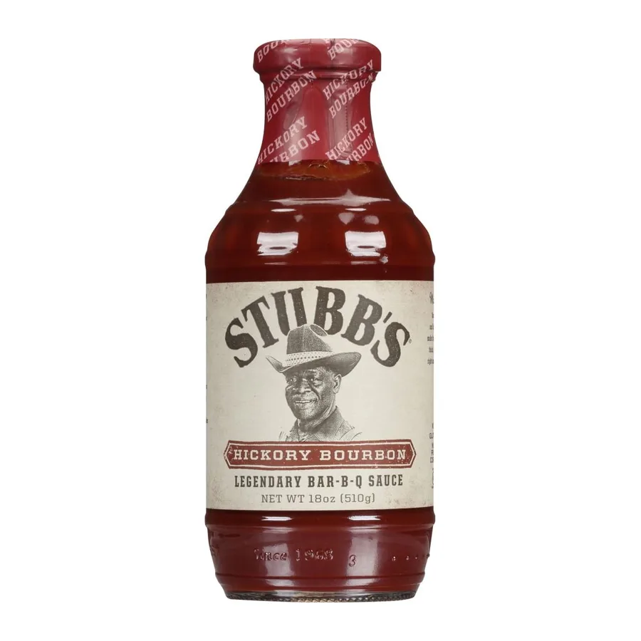 Stubb's Hickory bourbon legendary bar-b-q sauce, front of pack