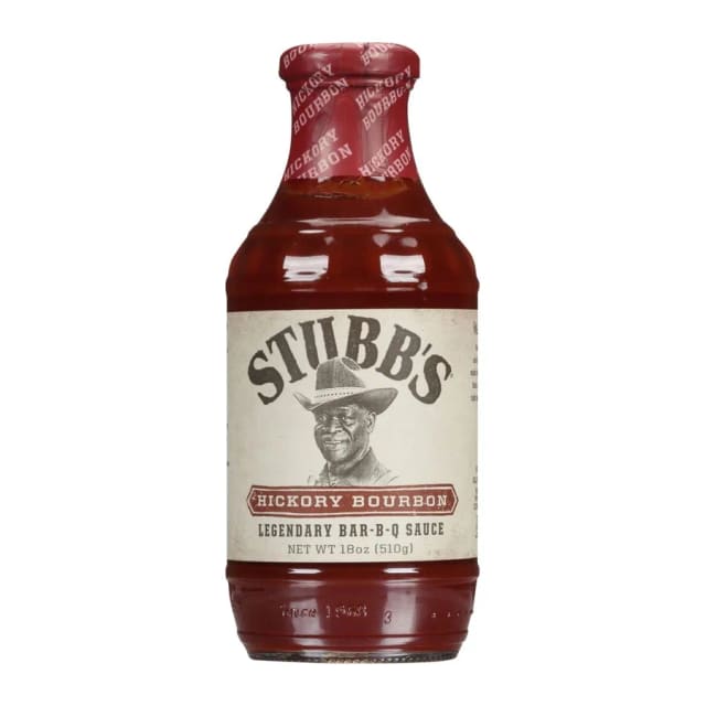 Stubb's Hickory bourbon legendary bar-b-q sauce, front of pack