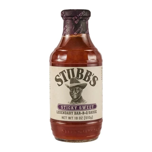 Stubb's Sticky Sweet BBQ Sauce, front of pack
