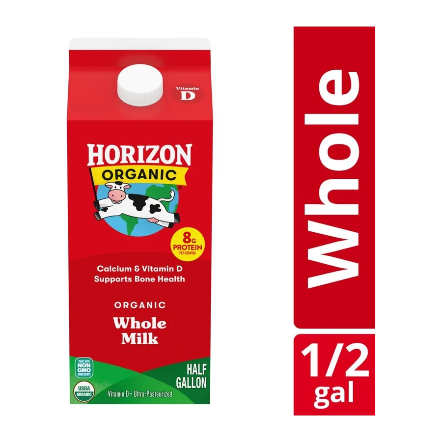 Horizon Organic Milk vitamin d whole, front of pack