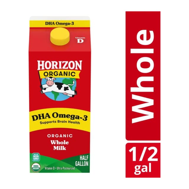 Horizon Organic Vitamin D Whole Milk, front of pack