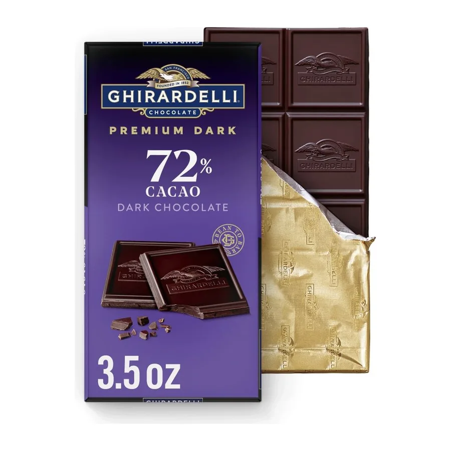 Ghirardelli Twilight delight intense dark gourmet chocolate bar, front of pack