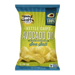 Good Health Avocado Oil Kettle Chips - Sea Salt, front of pack