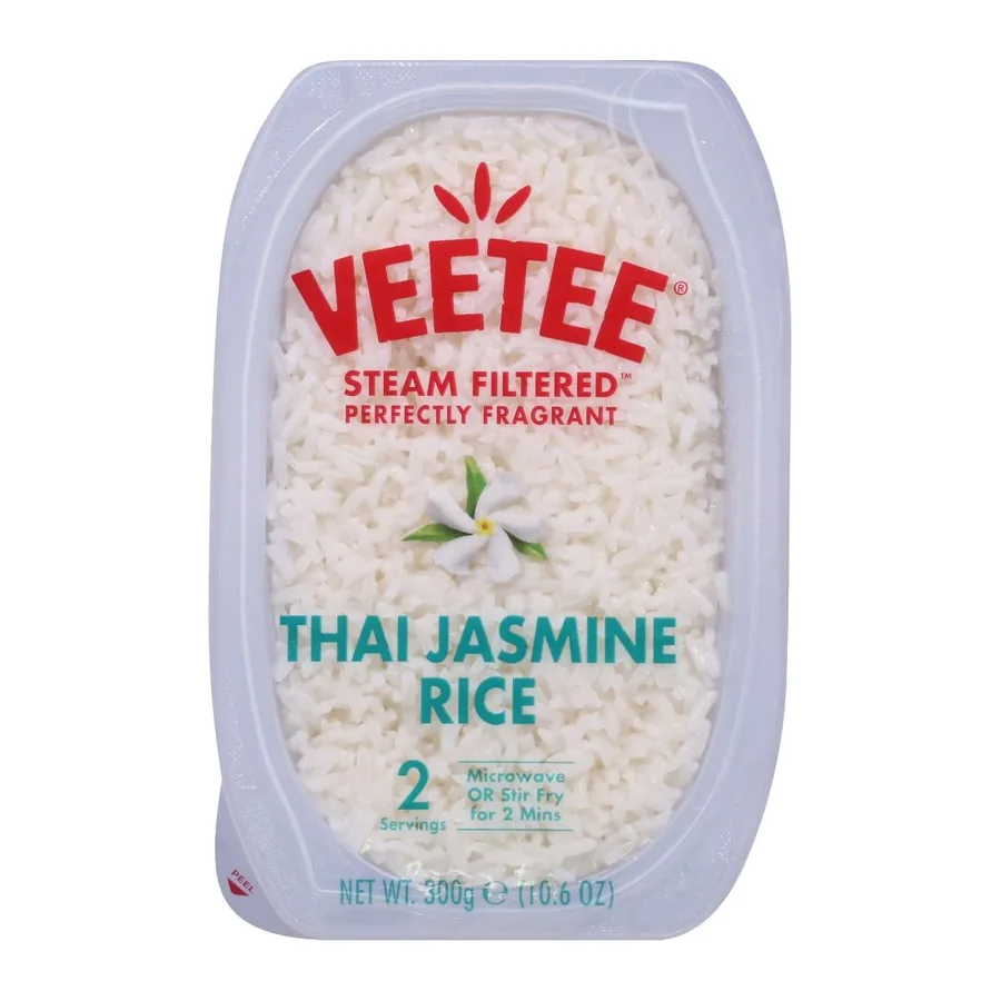 Veetee Thai Jasmine Rice, front of pack