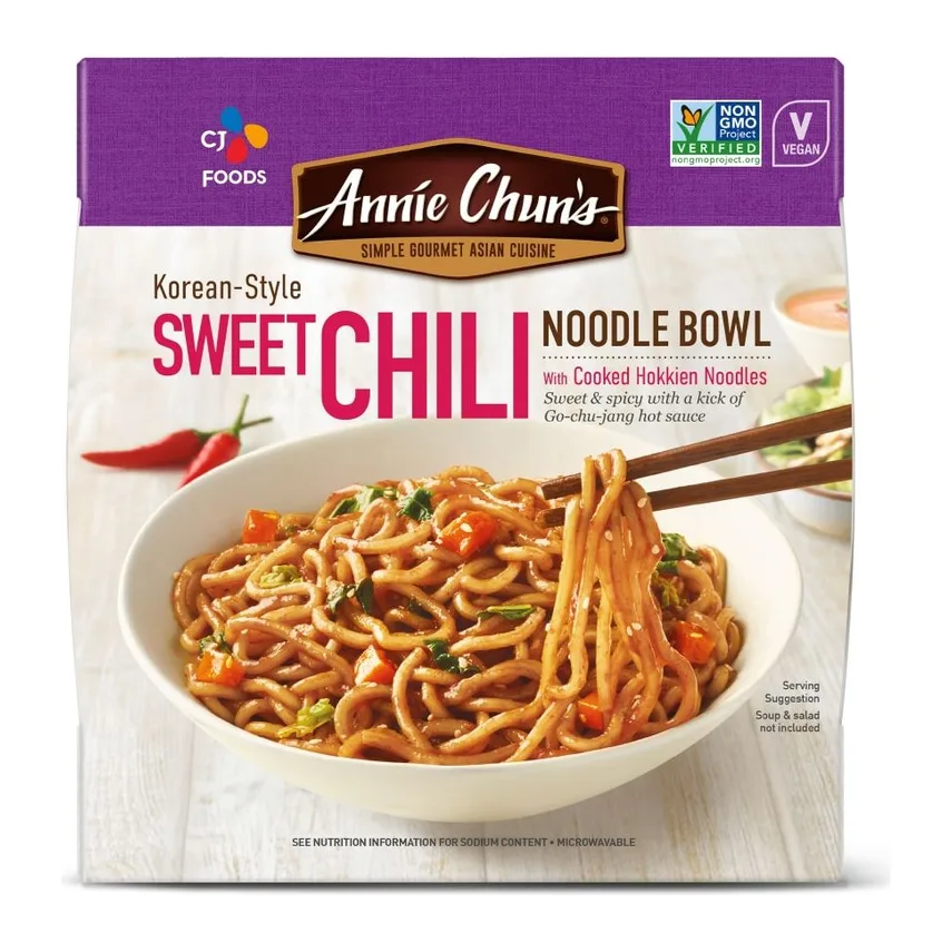 Annie Chun's Korean Style Sweet Chili Noodle bowl, front of pack
