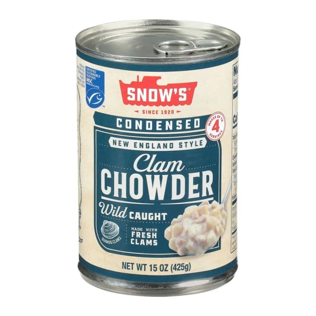 Bumble Bee Snows Clam Chowder New England Style, front of pack