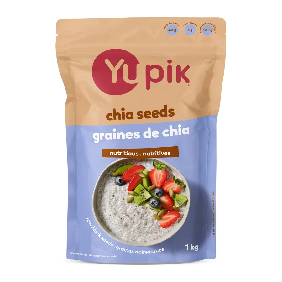 Yupik Natural Black Chia Seeds, front of pack