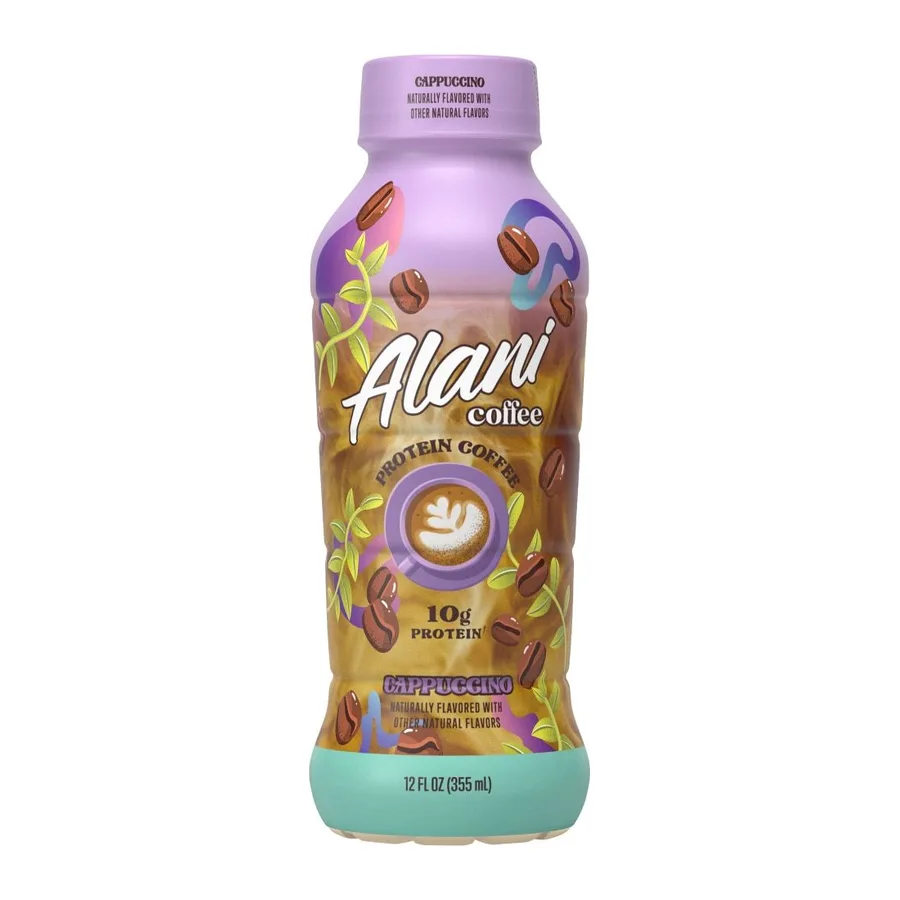Alani Coffee Cappuccino, front of pack