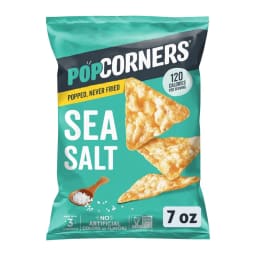 Popcorners Sea Salt Popped-Corn Snacks, front of pack
