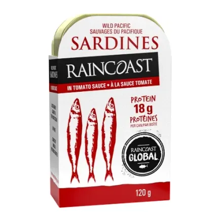 Raincoast Trading Sardines, front of pack