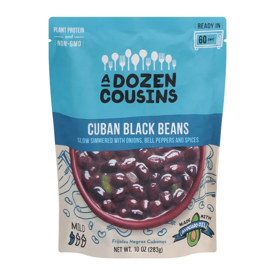 A Dozen Cousins Cuban Black Beans, front of pack