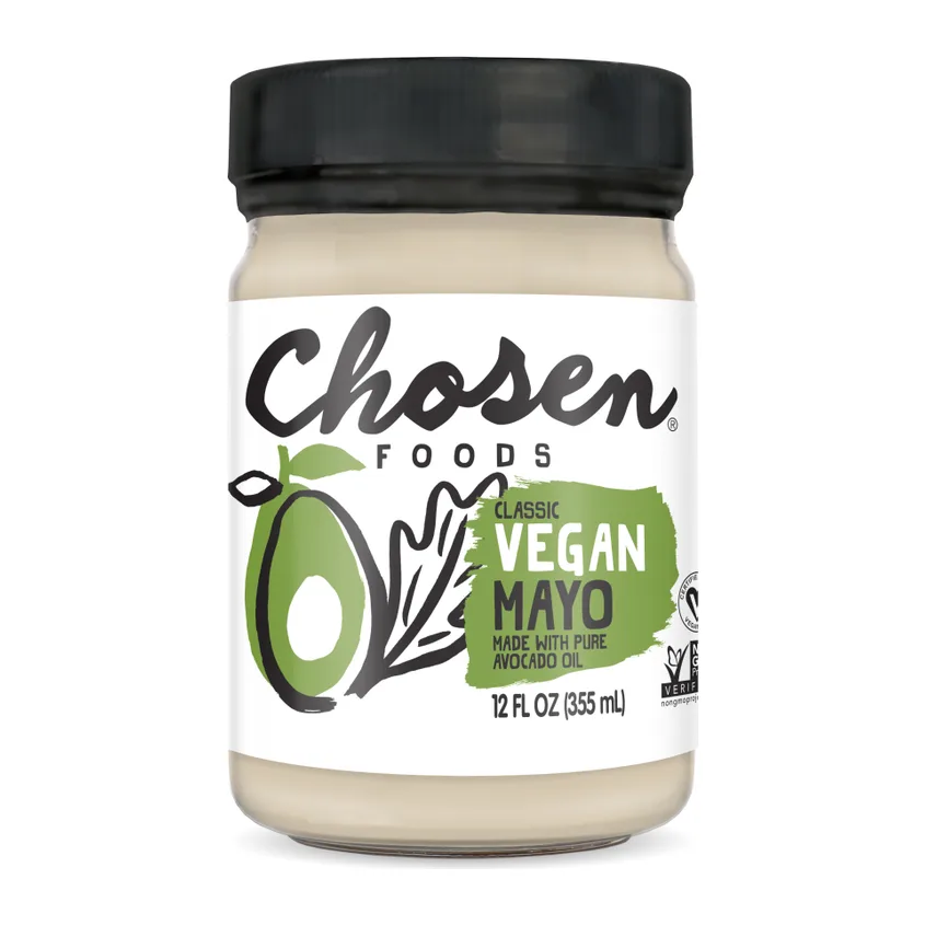 Chosen Foods Avocado Oil Vegan Mayo, front of pack