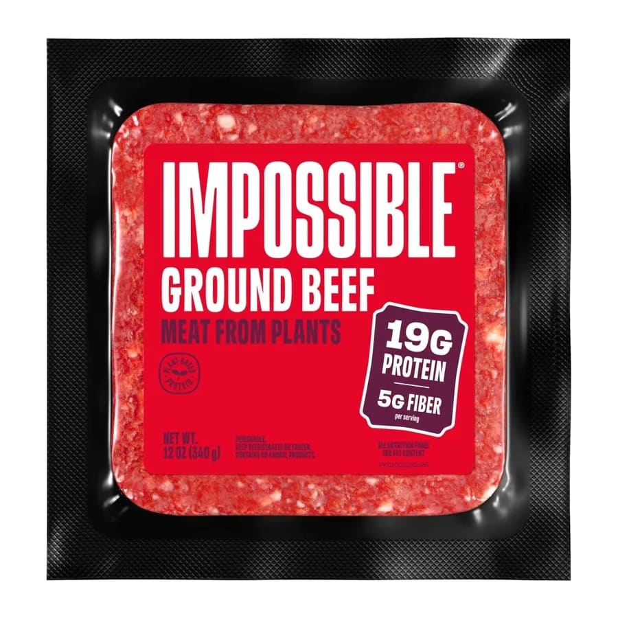 Impossible Burger, front of pack