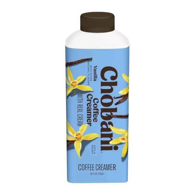 Chobani Coffee creamer, front of pack
